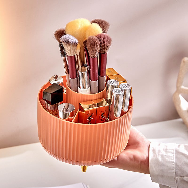 Classification Storage Desktop Storage Plastic Rotating Pen Holder Cosmetics Storage Box Sense Home Table Light Luxury Storage Rack - Image 4